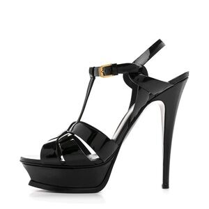 YSL Patent Tribute 105 Platform Heels 38.5